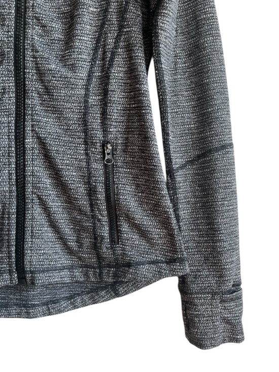 Lululemon Define Jacket Size 10 Black White Coco Pique Luon Zip Activewear - Picture 5 of 14